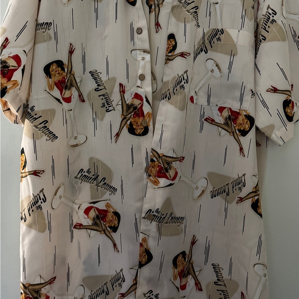 Vintage Extreme Gear Pin-Up Print Shirt XL